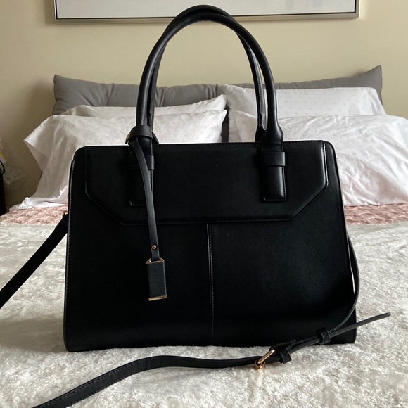 Madison West Handbags - Black Laptop Bag